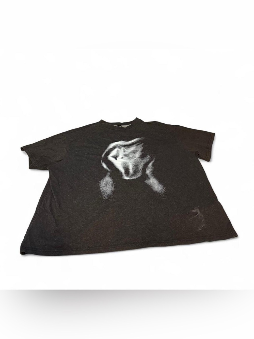 NFINITY Black and White Faded Ghost face Tee